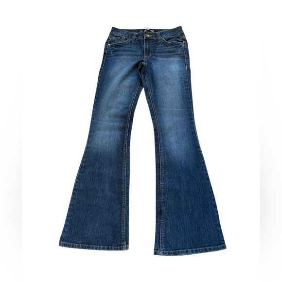 Lei Sophia Hipster Flare Jeans Junior Girls Size 1 - Picture 2 of 9